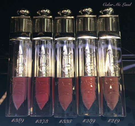 Dior Addict Fluid Sticks, Swatches of all Shades